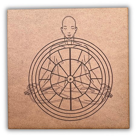 Gráfico Radiestesia MDF 3mm 20x20cm - 052 - Yogue Amplificador - CRU