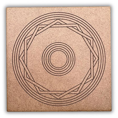 Gráfico Radiestesia MDF 3mm 20x20cm - 053 - Amplificador Energizador - CRU