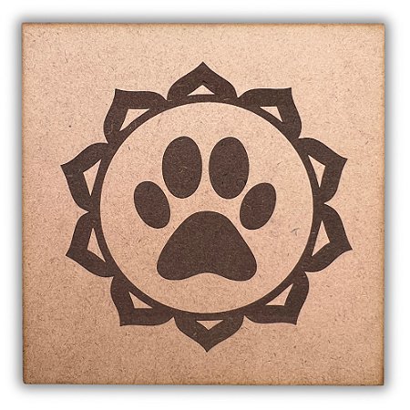 Gráfico Radiestesia MDF 3mm 20x20cm - 060 - Chakra Braquial - CRU