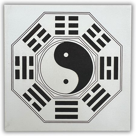 Gráfico Radiestesia MDF 3mm 20x20cm - 061 - Baguá - BRANCO