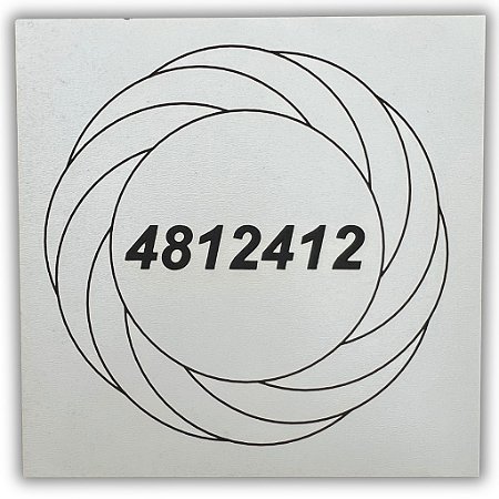 Gráfico Radiestesia MDF 3mm 20x20cm - 069 - Emagrecedor - BRANCO