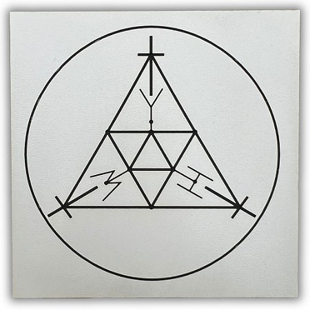 Gráfico Radiestesia MDF 3mm 20x20cm - 071 - Scap Andre Philippe - BRANCO