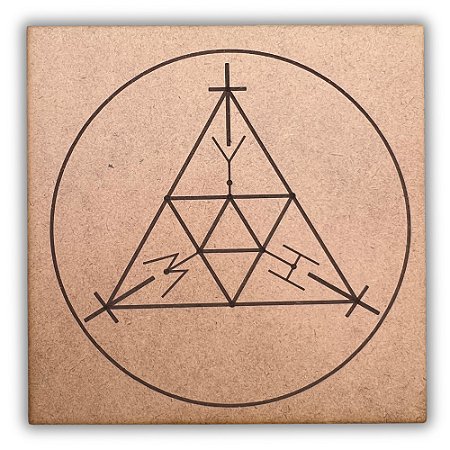 Gráfico Radiestesia MDF 3mm 20x20cm - 071 - Scap Andre Philippe - CRU
