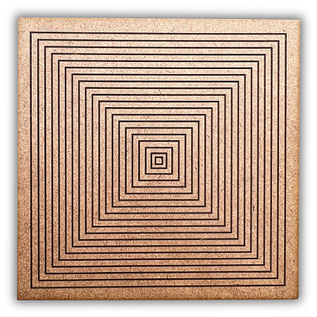 Gráfico Radiestesia MDF 3mm 20x20cm - 073 - Piramide Gerador de Energia - CRU
