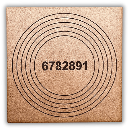 Gráfico Radiestesia MDF 3mm 20x20cm - 081 - Saúde Financeira - CRU