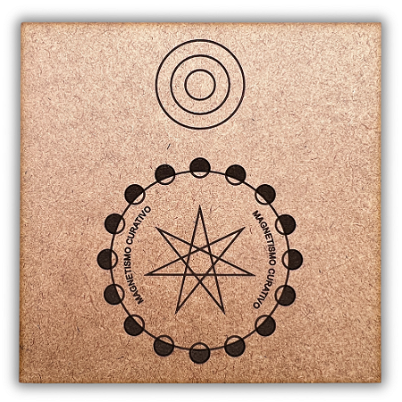 Gráfico Radiestesia MDF 3mm 20x20cm - 084 - Magnetismo Vital e Curativo - CRU