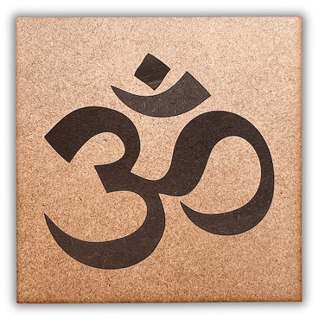 Gráfico Radiestesia MDF 3mm 20x20cm - 093 - Om - CRU