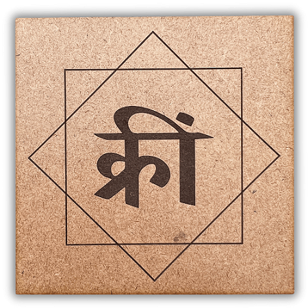 Gráfico Radiestesia MDF 3mm 20x20cm - 100 - Krim - CRU