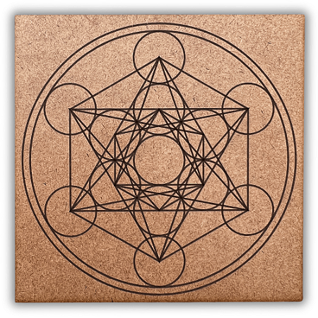 Gráfico Radiestesia MDF 3mm 20x20cm - 102 - Metatron - CRU