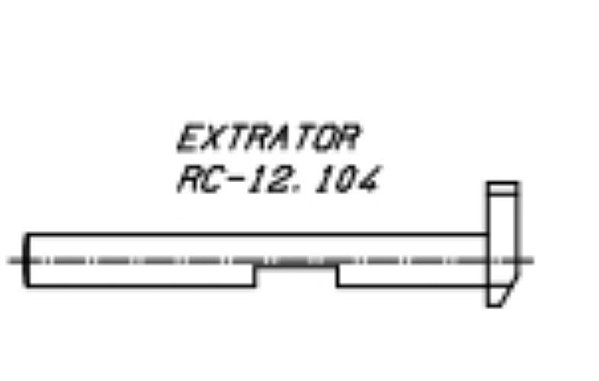 Extrator  Espingarda reuna Cal 12 / 20