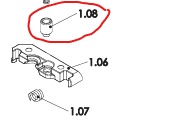 Eixo Extrator Pistola Taurus Slim / Millenium / G2 / G3 / G3C / GX4 Original