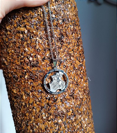 Medalha de São Jorge - Aço Inox