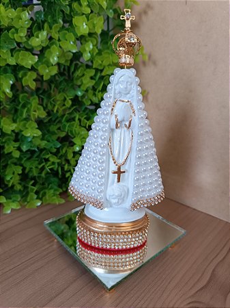 Nossa Senhora Aparecida com Pérolas - Mini