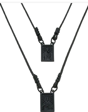 Escapulário Masculino Preto