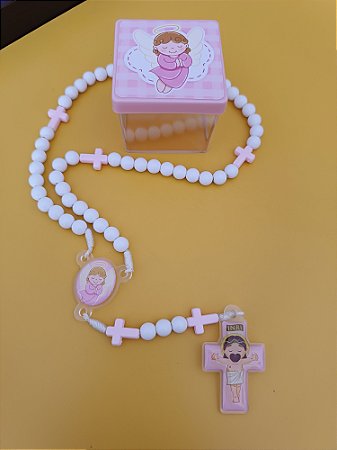Terço infantil - Anjo Rosa