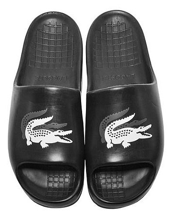 Chinelo Slide Lacoste Preto