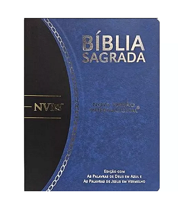 Bíblia | Slim  | NVI | Palavra Deus Azul | Jesus vermelho