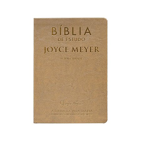 Bíblia Estudo Joyce Meyer - Dourada Evangelica - Letra Grande