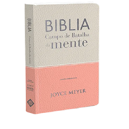 BIBLIA CAMPO DE BATALHA DA MENTE - BRANCO E ROSA