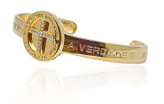 Bracelete Cruz Cravejado Com Zircônia | S1701037