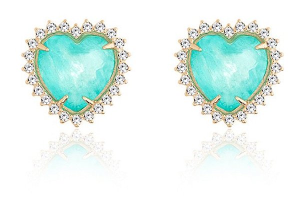 Brincos Coração Cristal Fusion | S1690967