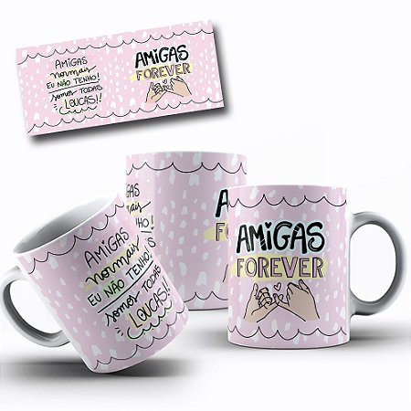 Caneca porcelana personalizada - Amigas Best Friend