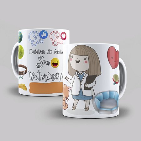 Caneca Personalizada Profissão Veterinário/Veterinária