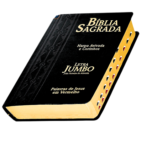 bliblia letra jumbo ARC com harpa palavra de Jesus em vermelho luxo preta