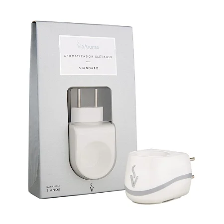 Difusor Aromatizador Elétrico Bivolt Standard Branco Via Aroma