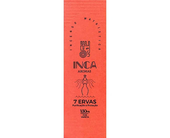 Incenso 7 Ervas com 4 Varetas Inca Aromas