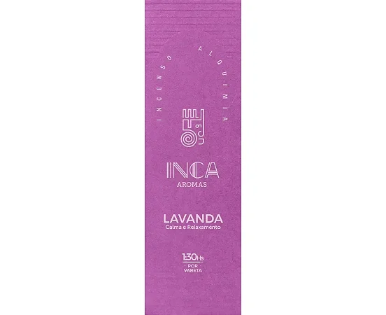 Incenso Lavanda com 4 Varetas Inca Aromas