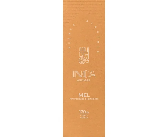 Incenso Mel com 4 Varetas Inca Aromas