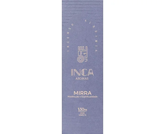 Incenso Mirra com 4 Varetas Inca Aromas