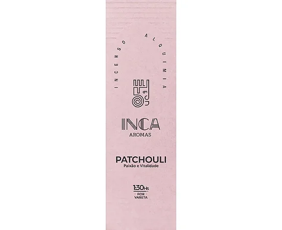 Incenso Patchouli com 4 Varetas Inca Aromas
