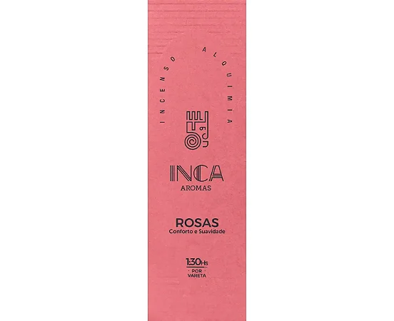 Incenso Rosas com 4 Varetas Inca Aromas