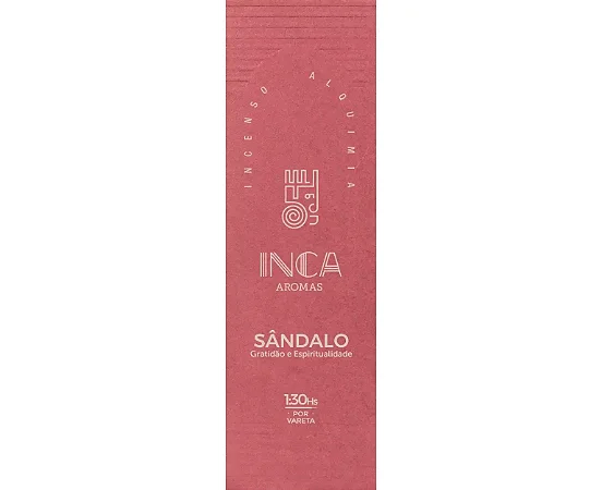 Incenso Sândalo com 4 Varetas Inca Aromas