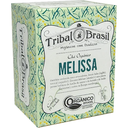 Chá de Melissa Orgânica (Pura) Caixa 15 Sachês Tribal Brasil