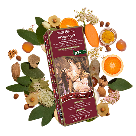Henna Creme Acaju Surya Brasil - 70ml