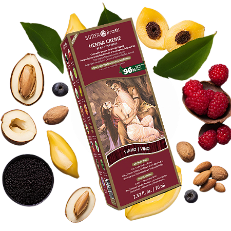 Henna Creme Vinho Surya Brasil - 70ml