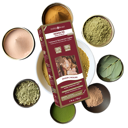 Henna Pó Incolor Surya Brasil - 50g