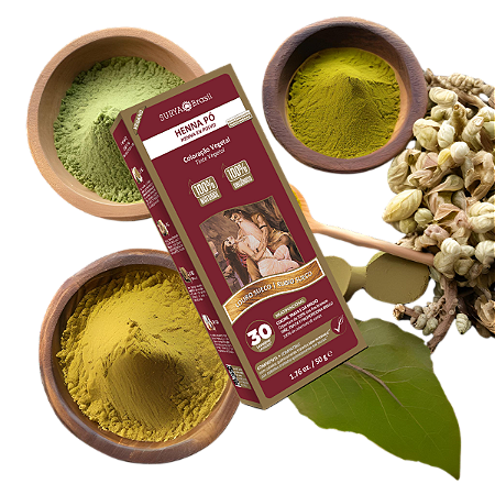 Henna Pó Louro Sueco Surya Brasil - 50g