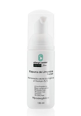 Espuma de Limpeza Facial Derm Skin Com Essência Allergic Center - 150ml