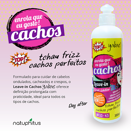 Leave-in Finalizador Enrola Que Eu Gosto Cachos Yabae - 300ml