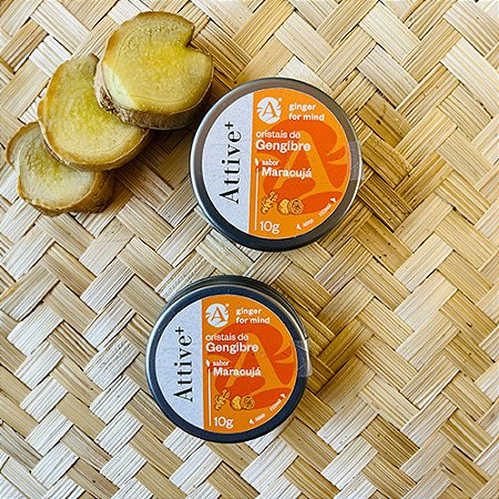 Cristais de Gengibre Sabor Maracujá Attive+ Ardrak