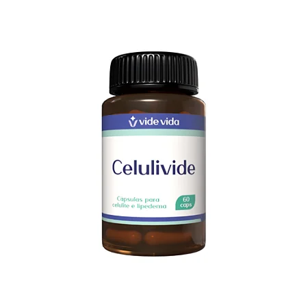 Celulivide Cápsulas para Celulite e Lipedema - 60 Cápsulas