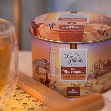 Chá Marroquino Chás do Mundo Chamel Lata ou Pouch – 50g