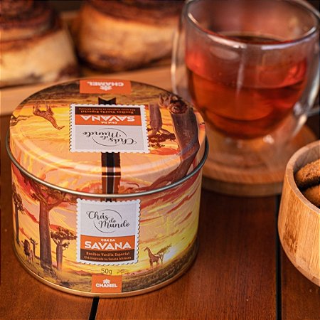 Chá da Savana Chás do Mundo Chamel Lata ou Pouch – 50g
