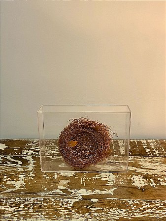 Caixa de Acrílico Decorativa Ninho Cobre