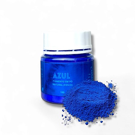 Pigmento em Pó Cosmético Natural - Azul - 10 gramas