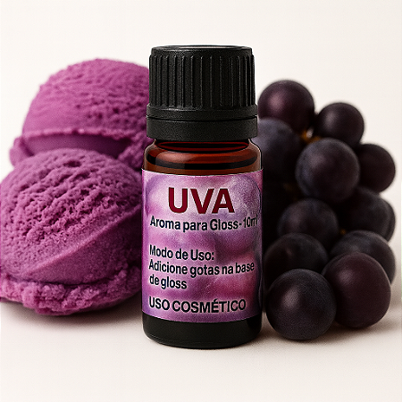 Aroma para Gloss Labial / Lip Balm / Lip Oil - Uva